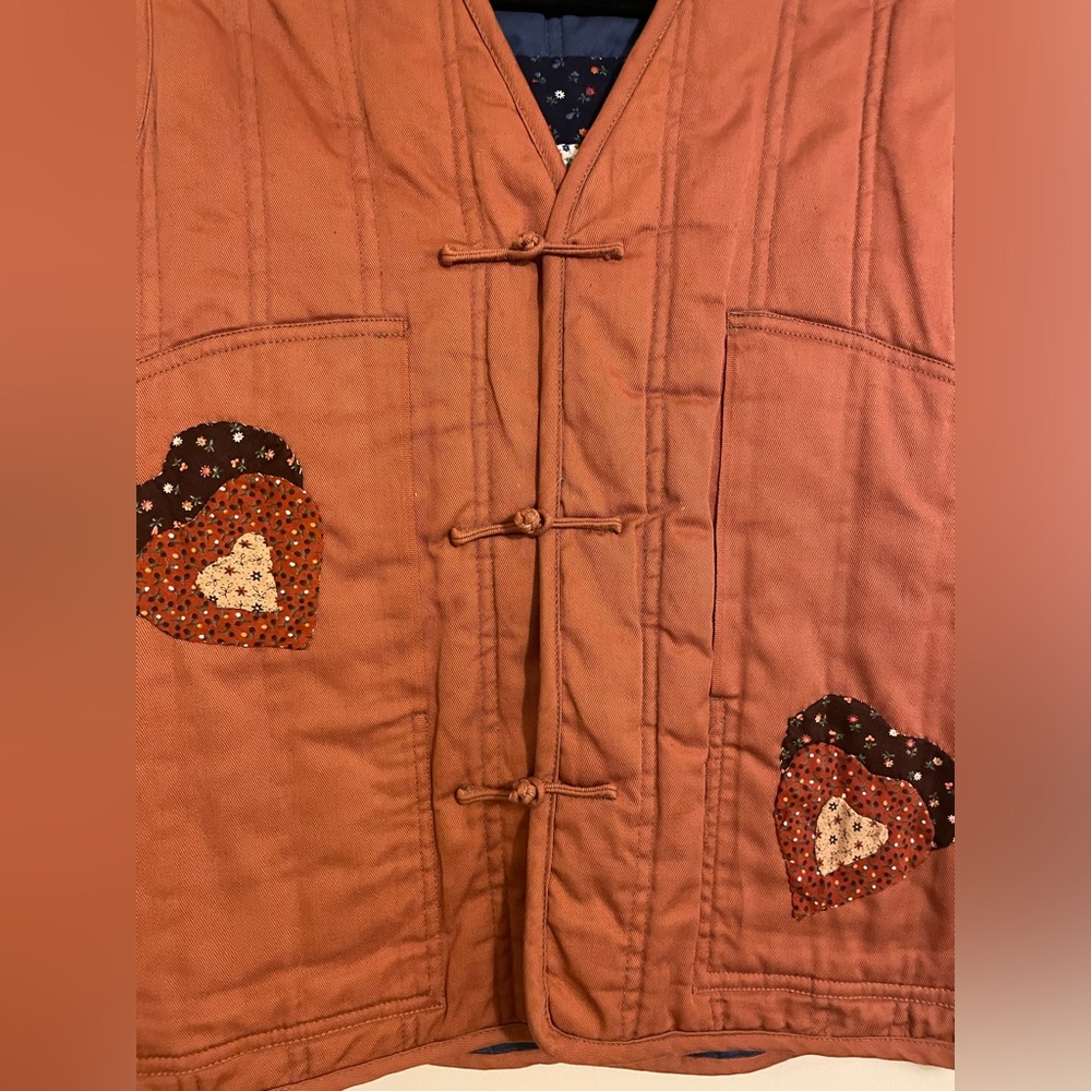 Vintage Handmade Reversible Patchwork Vest. - image 6